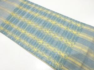 組織　横段模様織り出し　袋帯